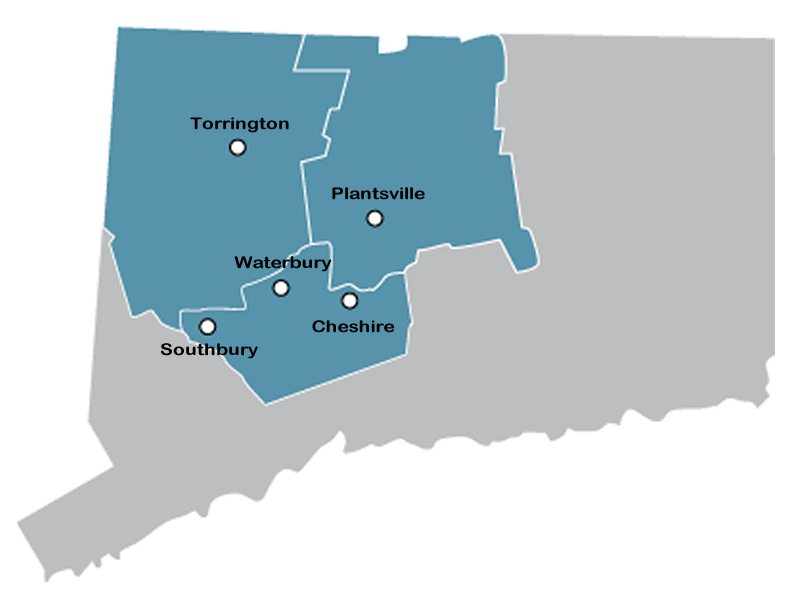 cks office location map in connecticut with names